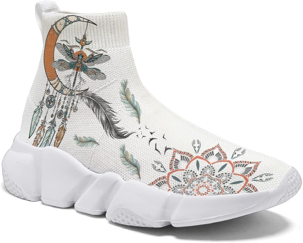 

Мужские модные кроссовки Hetios Dreamcatcher - прогулочные, беговые, сетчатые, для тренировок, повседневные носочные кроссовки, Dreamcatcher 07