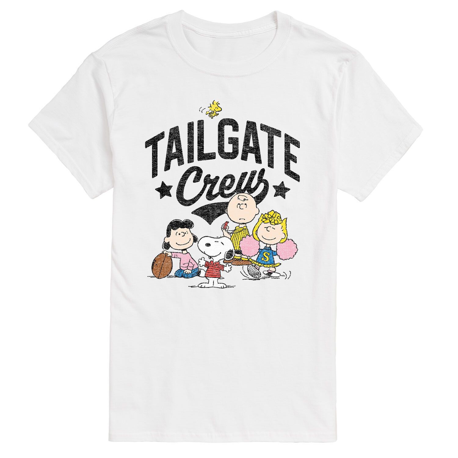 

Футболка с надписью на задней двери Big & Tall Peanuts Licensed Character, белый