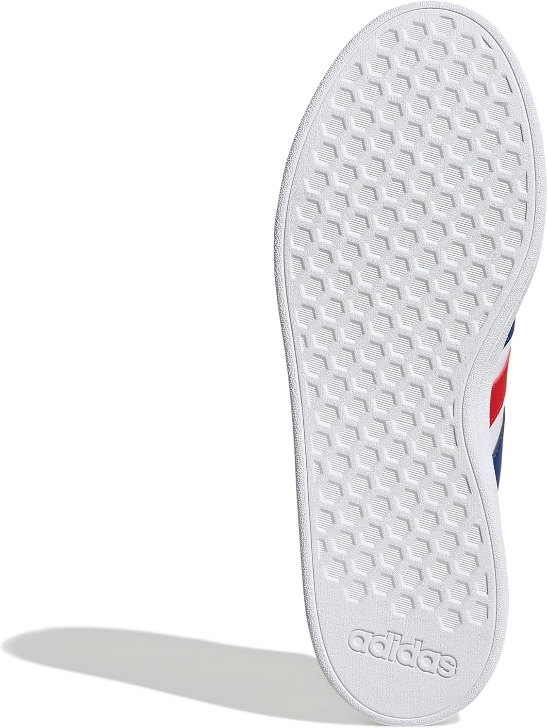 Мужские теннисные кроссовки Adidas Grand Court Base, белый/белый/красный — фото 4