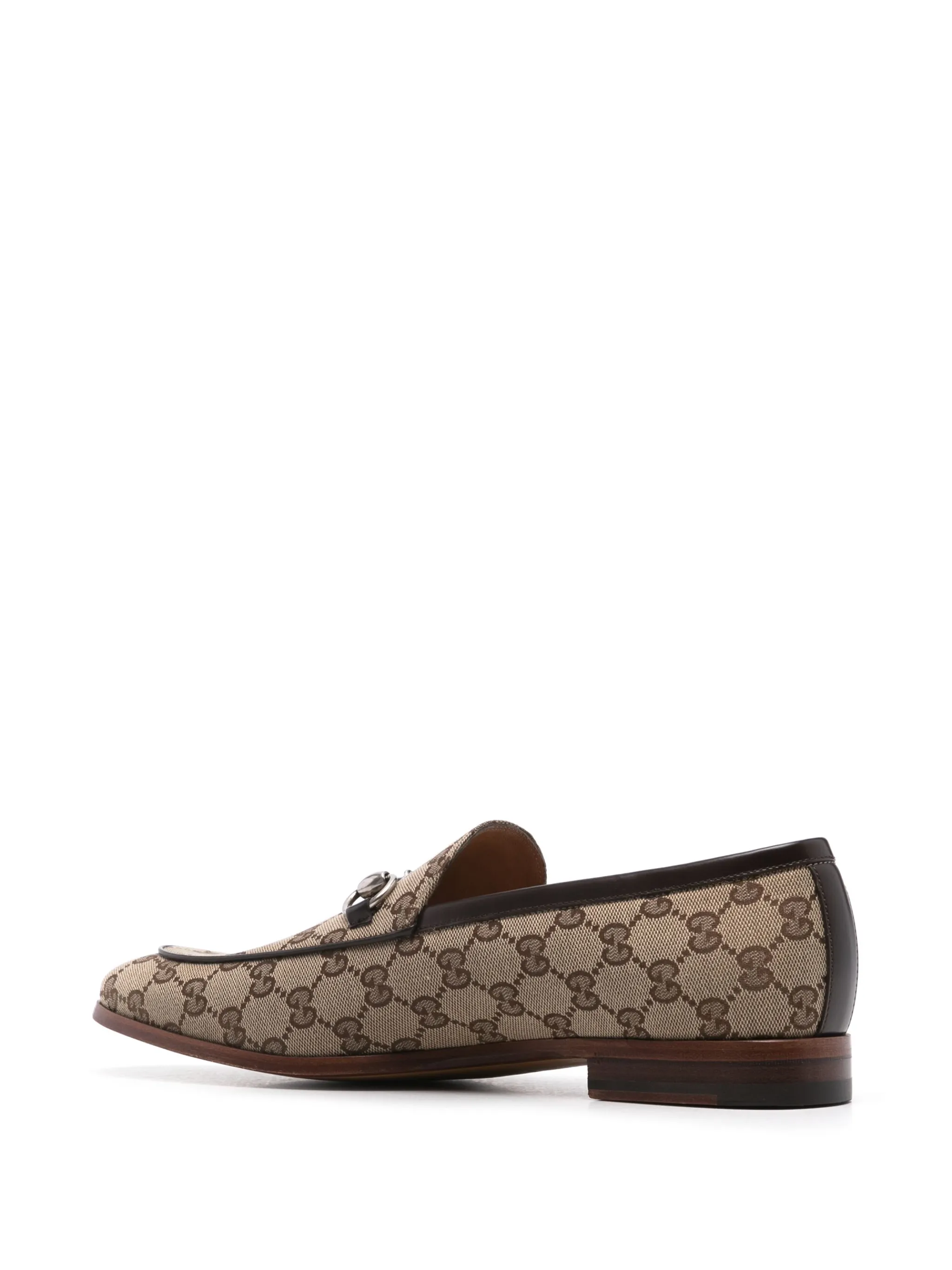 Лоферы с пряжкой Horsebit и логотипом GG Gucci, нейтральный — фото 3