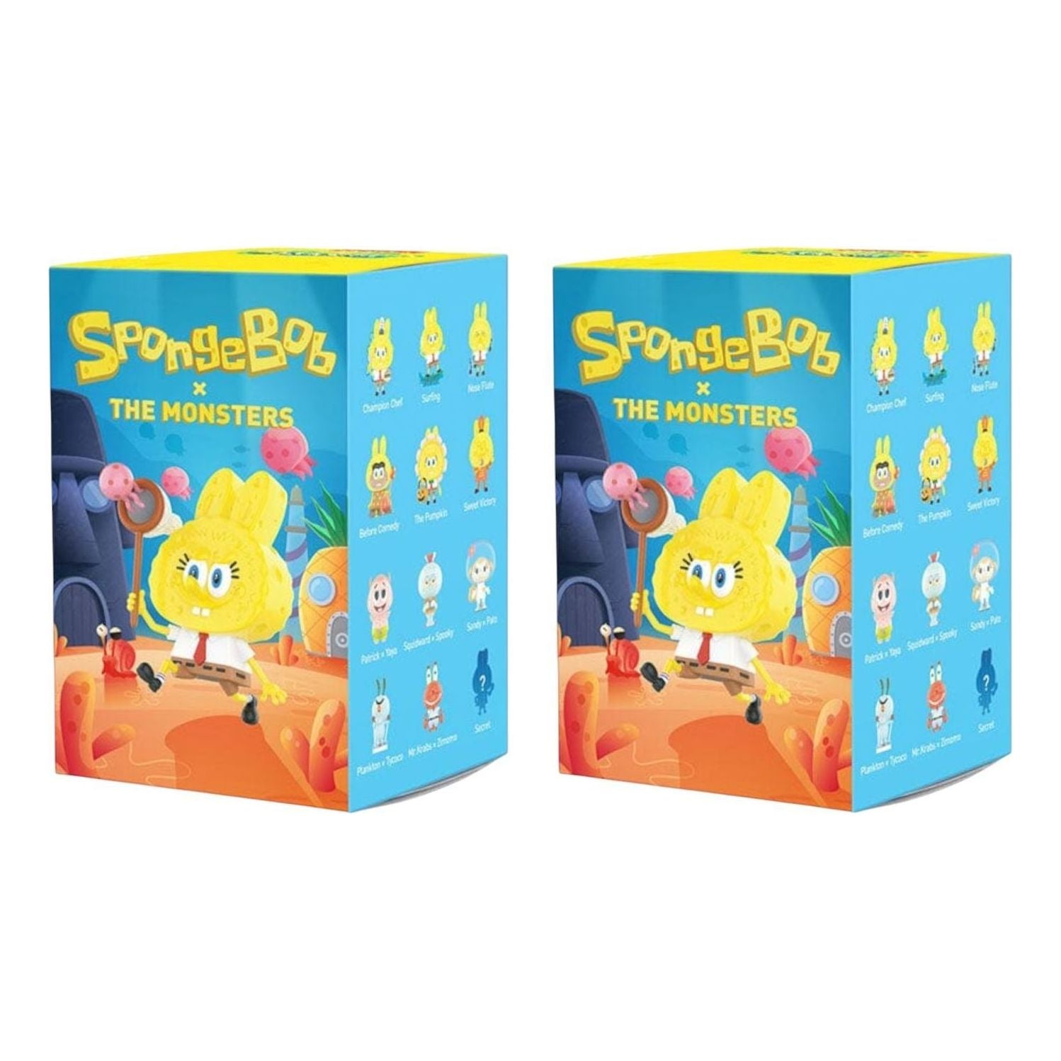 

Лабубу Pop Mart x Spongebob The Monsters Labubu Sealed Case (2 Blind Boxes)