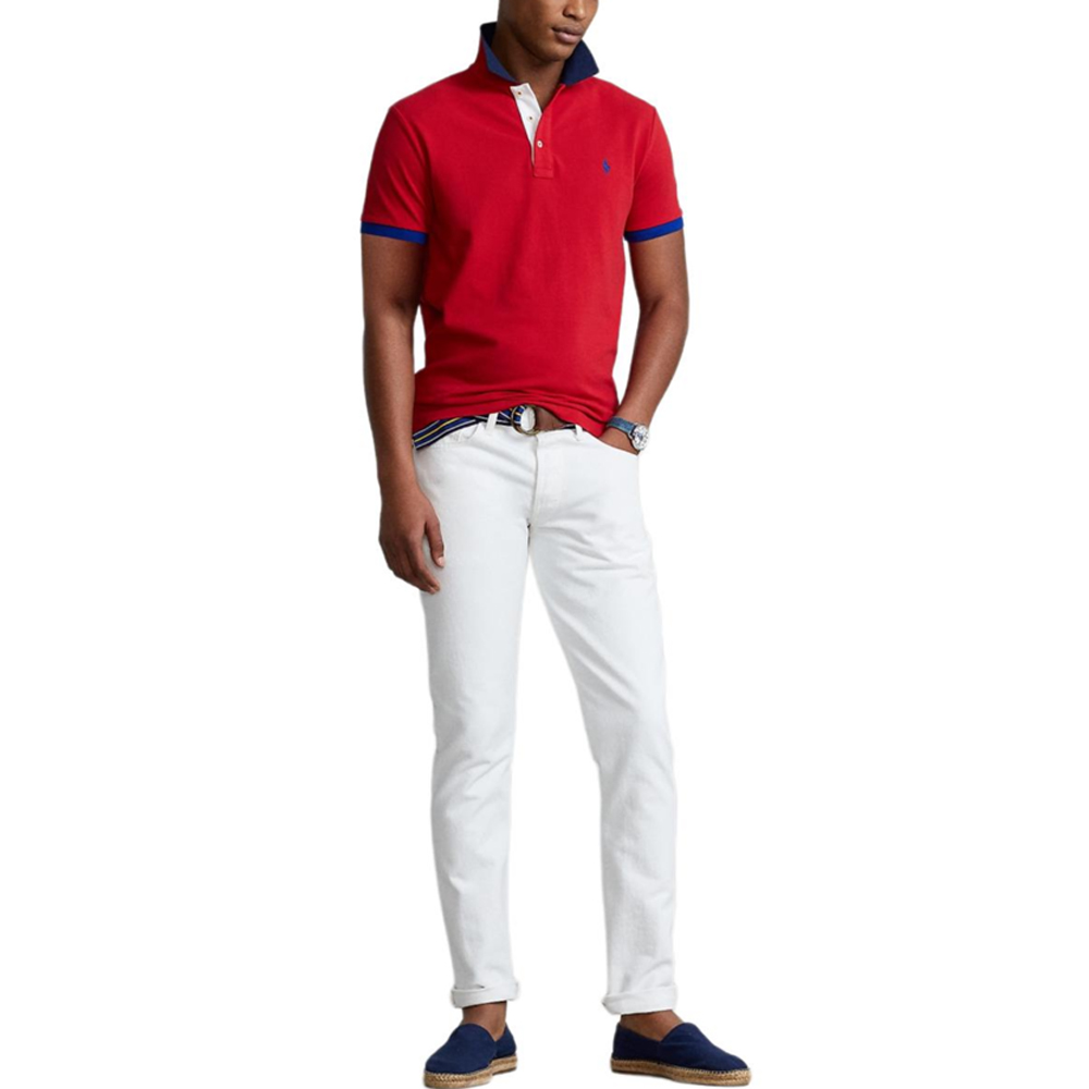 Polo Ralph Lauren Поло SS24 мужская красная — фото 3