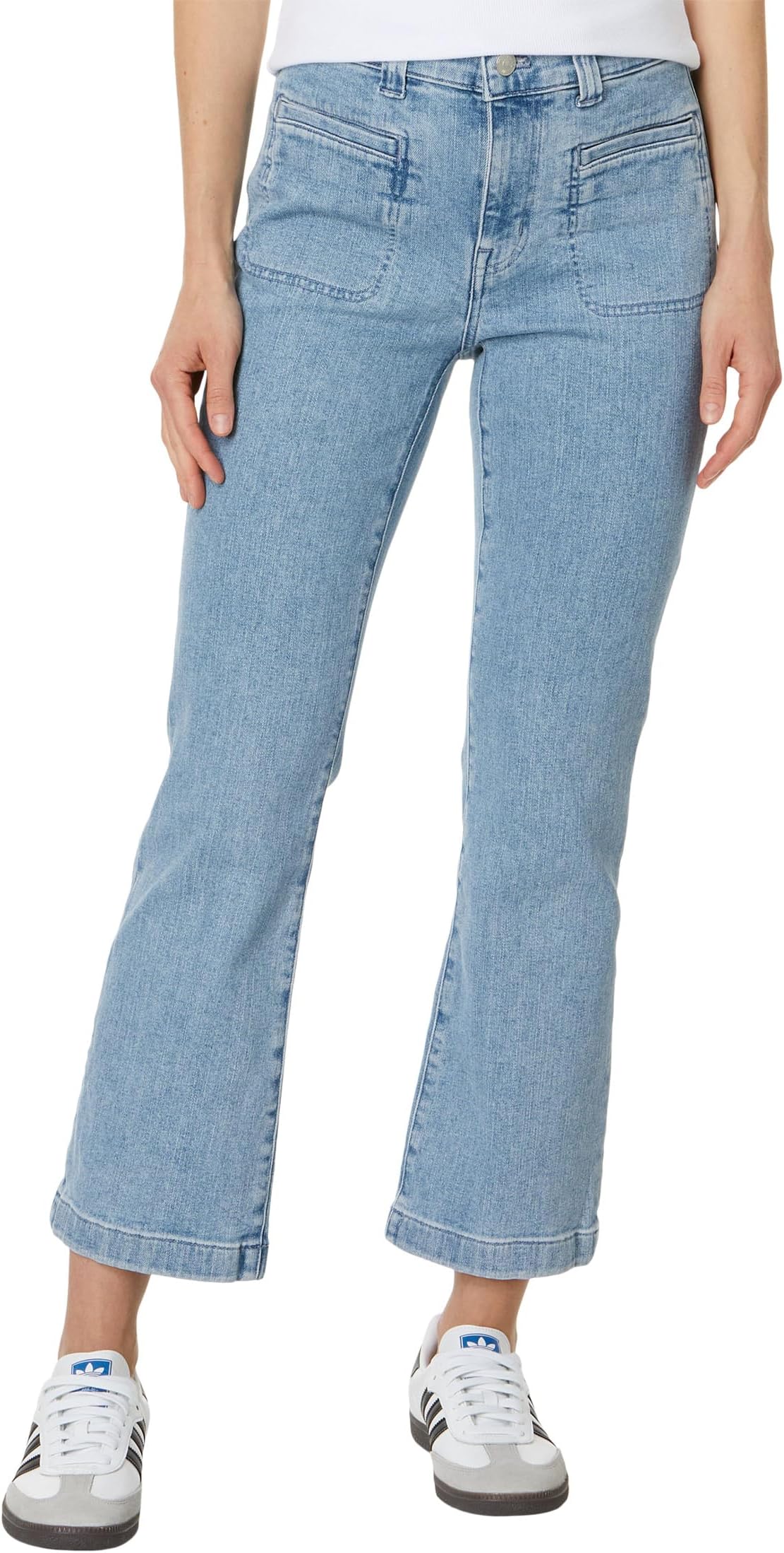 

Джинсы Madewell Kick Out Crop Jeans in Penman Wash: Patch Pocket Edition, цвет Penman