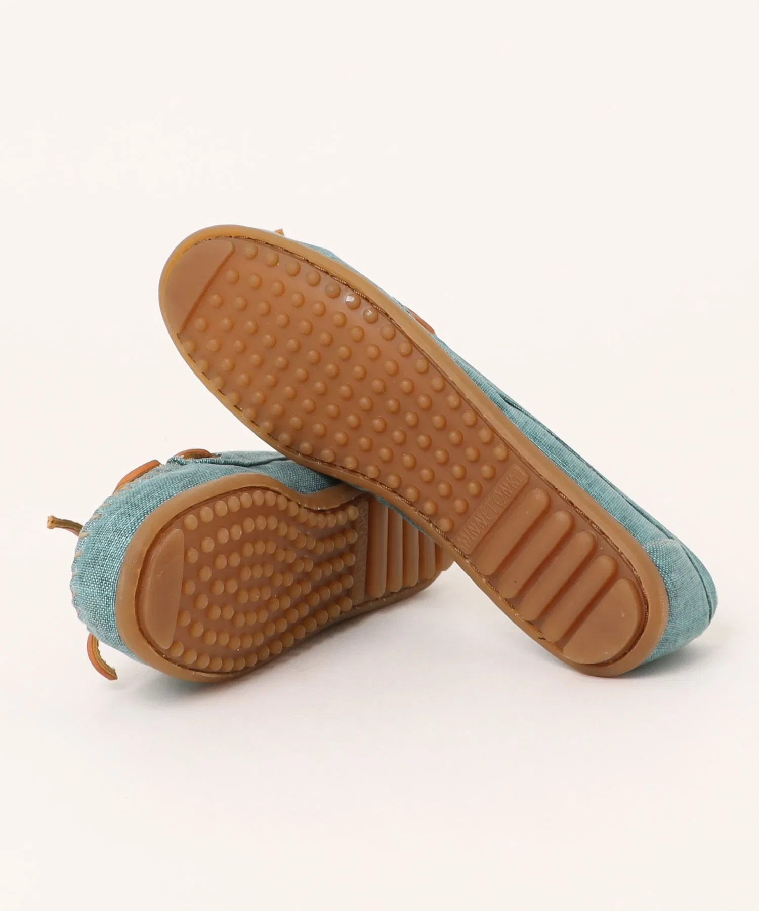 Унисекс мокасины из канваса Minnetonka CANVAS MOC светло-голубые — фото 3