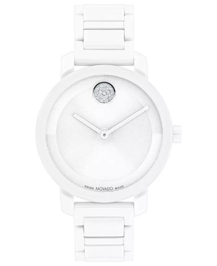 

Женские часы Swiss Bold Evolution 2.0, белый керамический браслет, 34 мм Movado