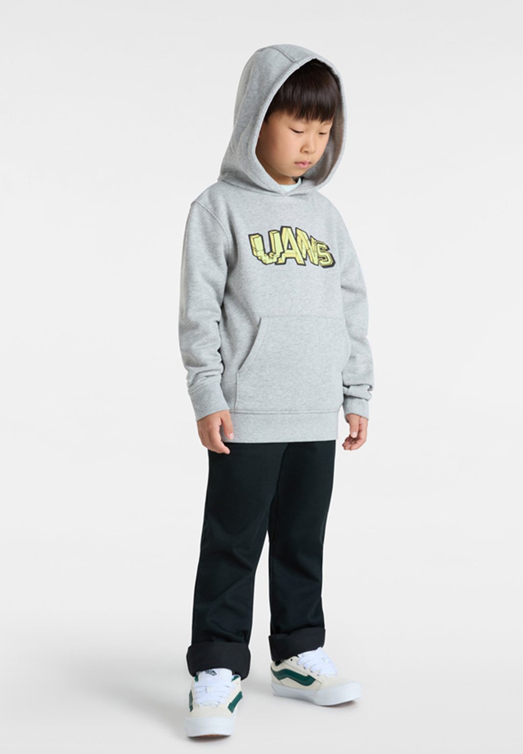 

Толстовка STACKED HOODIE con cappuccio Vans, серый