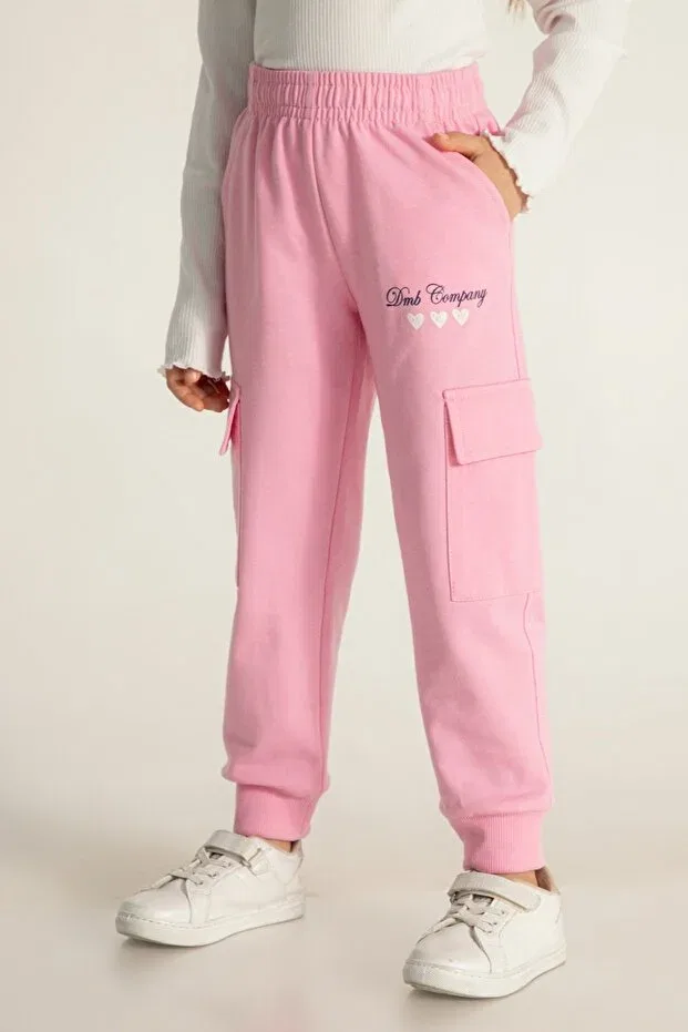 Детские спортивные штаны для девочек хлопковые Dmb Boys & Girls, Pink