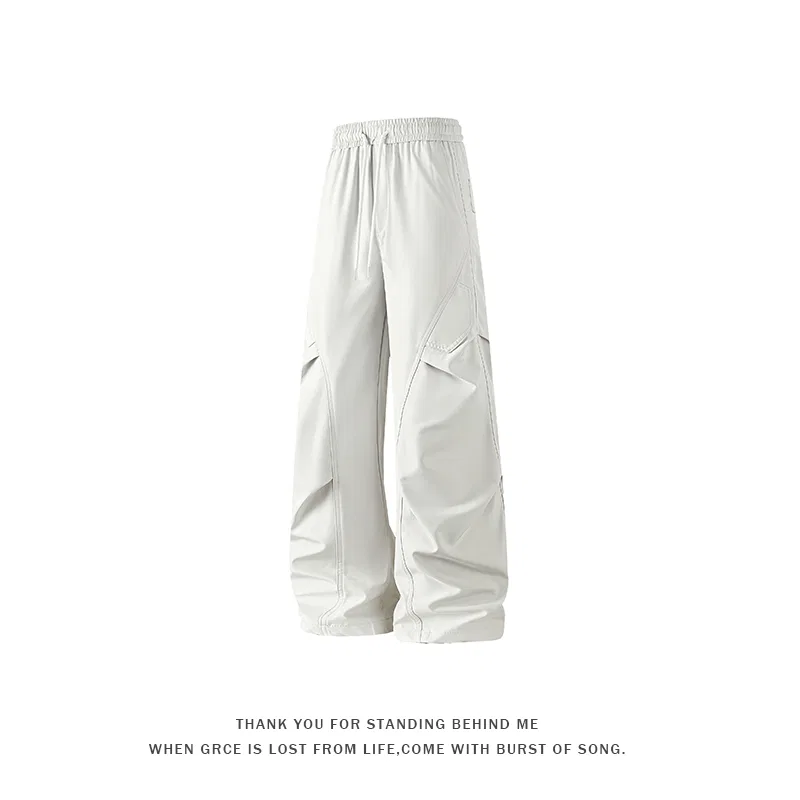 Детские брюки свободного кроя с широкими штанинами Casual Pants, Sugarfunk, Upgraded Light Gray — фото 3