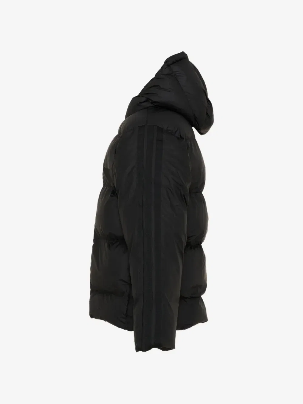 Утепленная куртка с капюшоном и тремя полосками adidas Kids, черный — фото 4