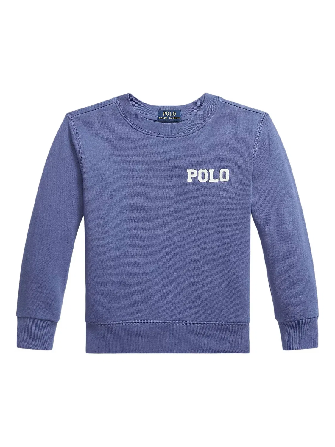 Хлопковый свитшот с вышитым логотипом Polo Ralph Lauren, синий