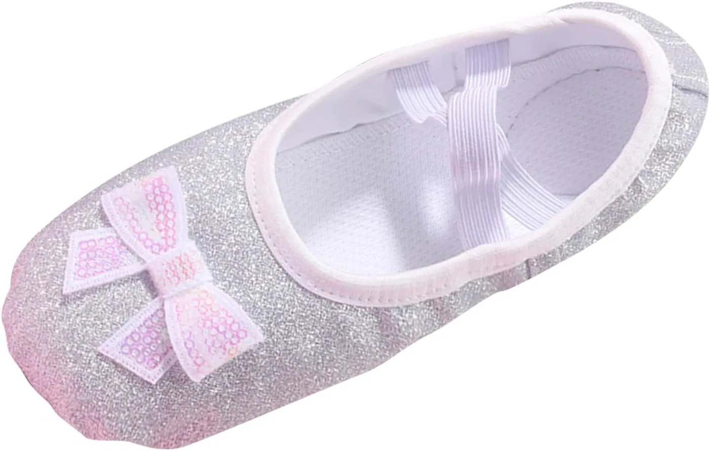 Детские балетки для девочек с блестками Pin𝐤 Ballet Flat, Silver