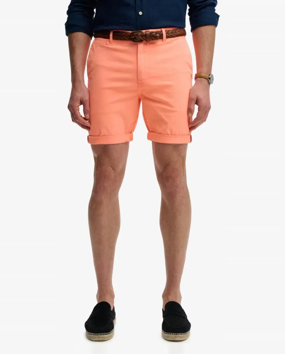 Мужские шорты чинос Premium Regular Chino Superdry, Salmon — фото 2