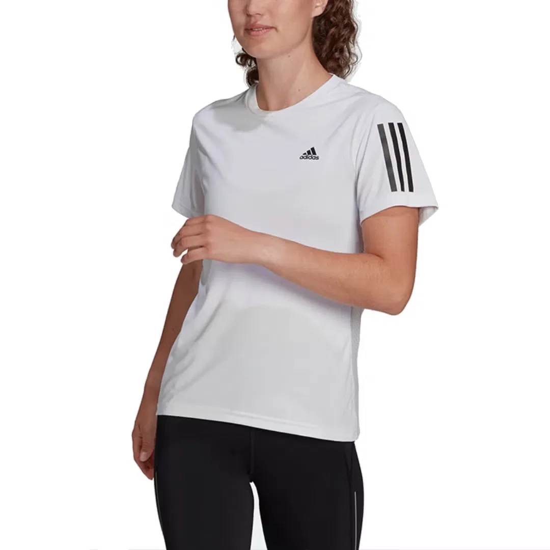 Футболка беговая Own The Run Adidas, белая — фото 3