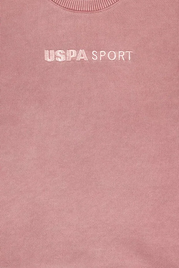 Детские свитшот для девочек хлопковый U.S. Polo Assn., Orchid — фото 3