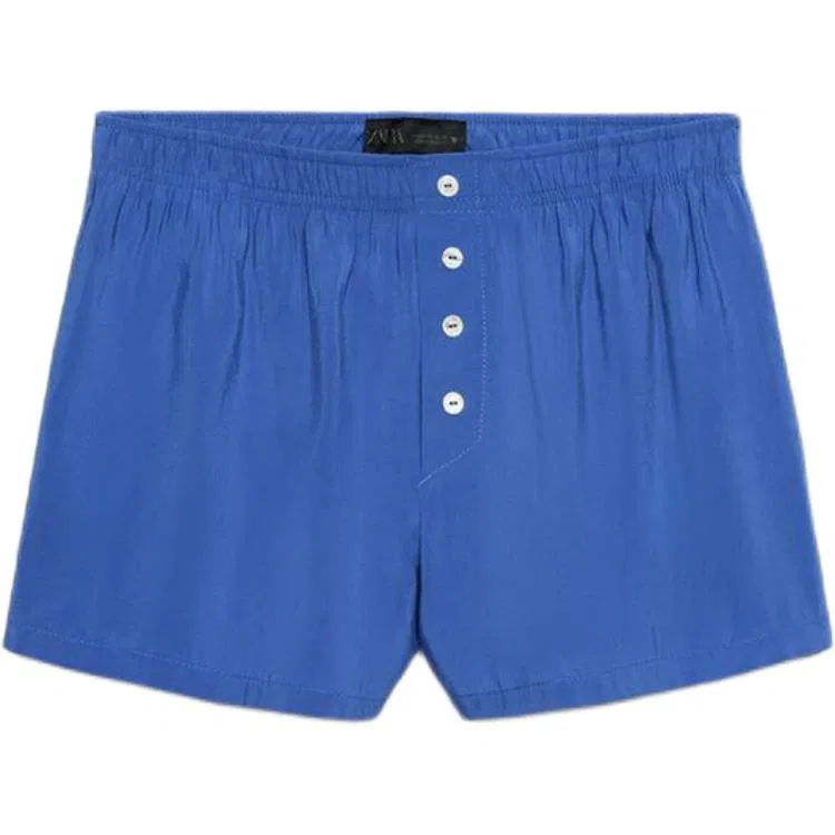 Женские шорты повседневные Cobalt, ZARA, Cobalt