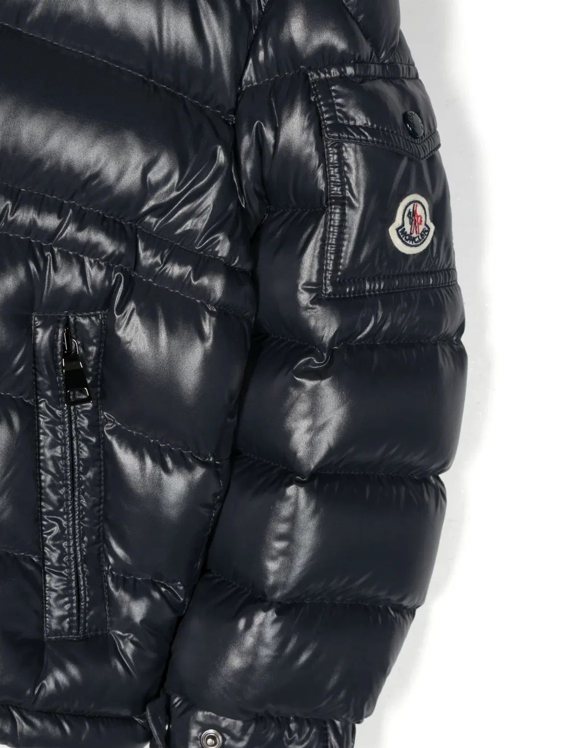 Пуховик с Падением Moncler, темно-синий — фото 2