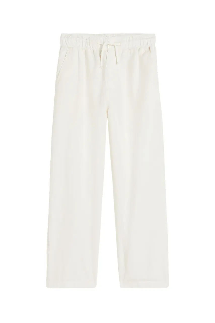 

Брюки H&M Loose Fit Linen-blend, белый
