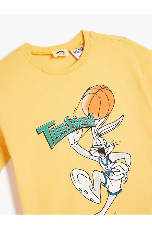 Детская футболка для мальчиков с принтом Bugs Bunny, Koton, Orange — фото 3