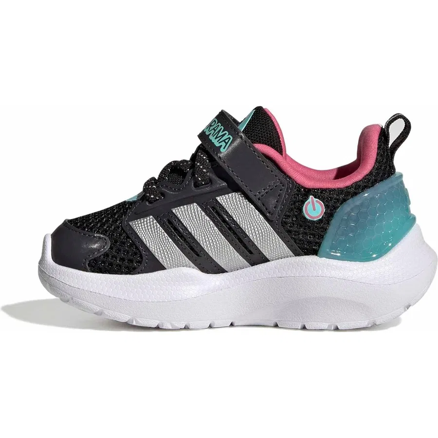 Кроссовки для мальчика Lightorama Rnr El I adidas, Черный — фото 4