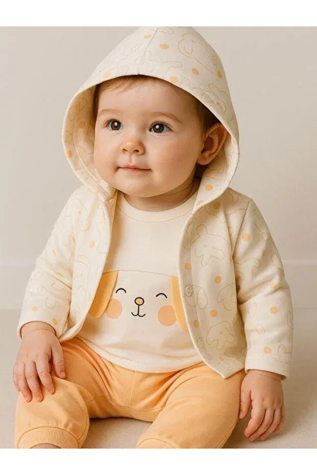 Детский комплект спортивного костюма из 3 предметов с принтом Zekids, Colored