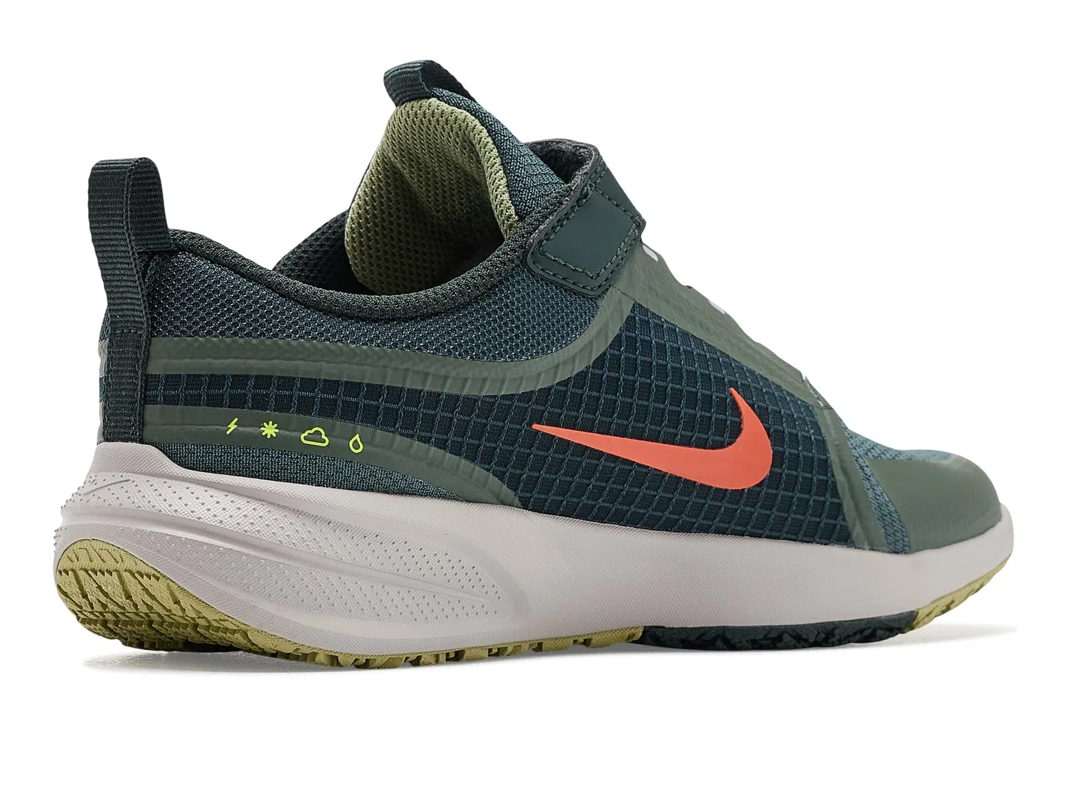 Кроссовки Star Runner Utility (для маленьких детей) Nike Kids, Black Spruce/Safety Orange/Camo Green — фото 4