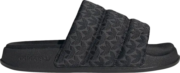 Сандалии Adidas Wmns Adilette Essential Slides 'Trefoil Monogram - Black', черный