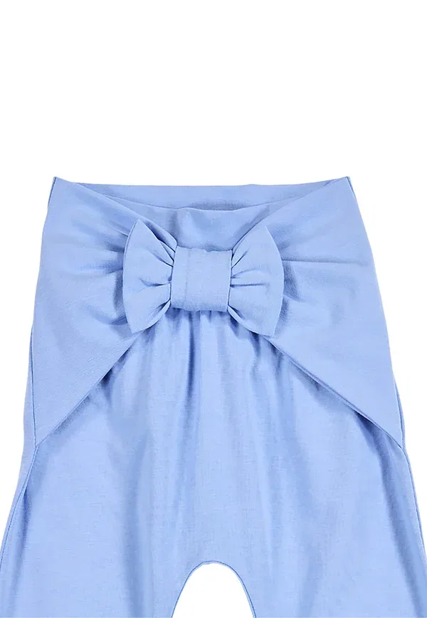 Брюки с высокой растяжимостью Trousers Musli By Green Cotton, Shell Blue, синий — фото 3