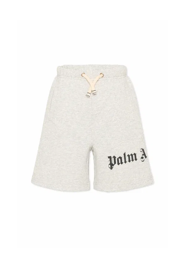 Шорты хлопковые Palm Angels, grey, серый