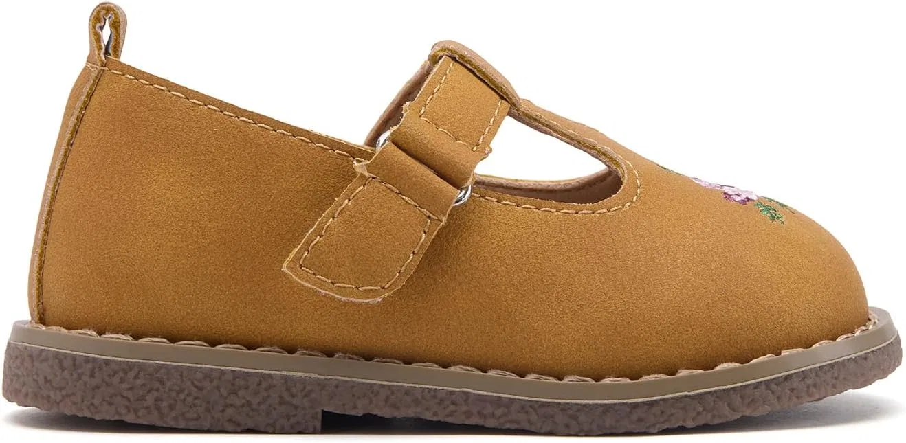 Детские туфли Мэри Джейн для девочек BMCiTYBM, Camel — фото 4