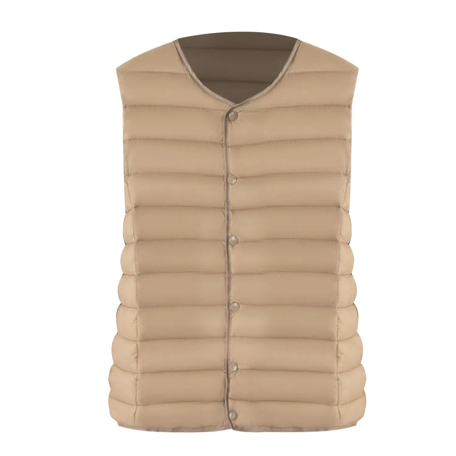 Женский безрукавный жилет из флиса с принтом Badywarmer, 6# Beige — фото 4