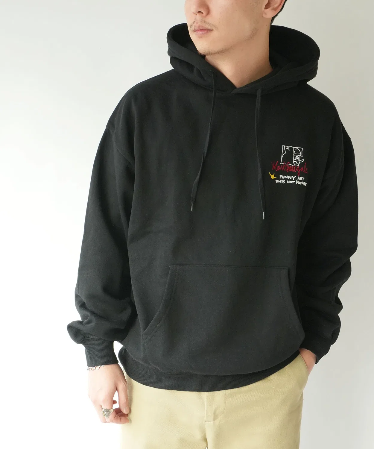 Детский пуловер с принтом Flower Graphic Back Print Pullover Hoodie RiNc, Black
