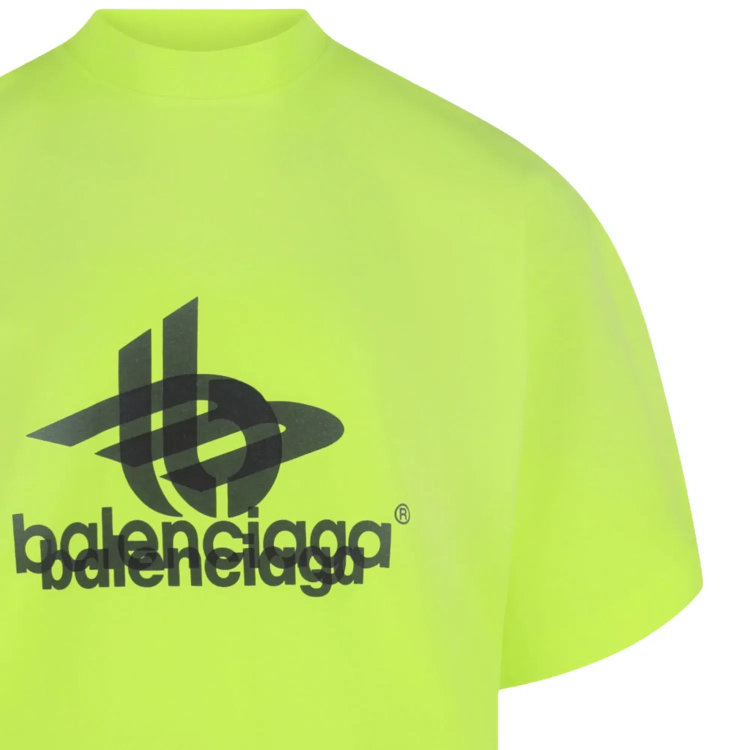 Футболка Balenciaga Layered Sports Logo, желтый — фото 3