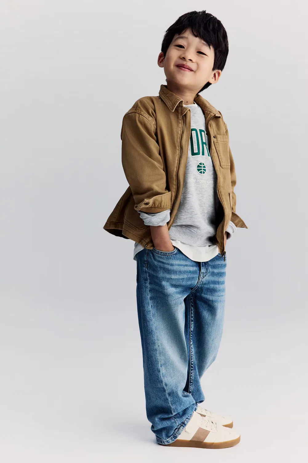 Бочкообразные джинсы свободного кроя H&M, Denimblau