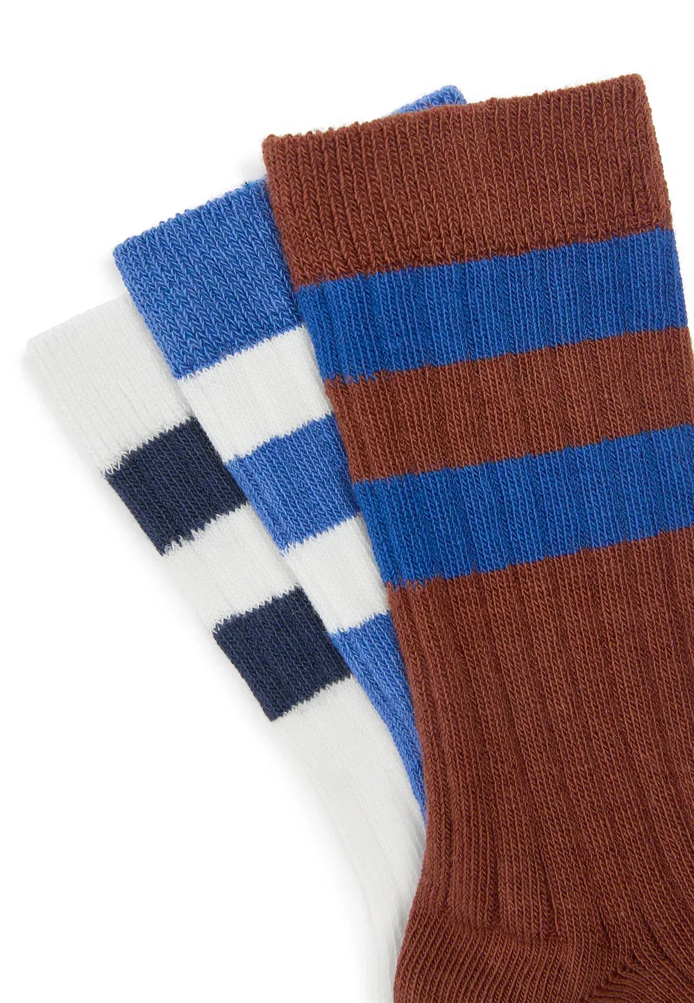 Комплект из 3 пар носков ребристого плетения, унисекс Arket, Rust Blue — фото 2
