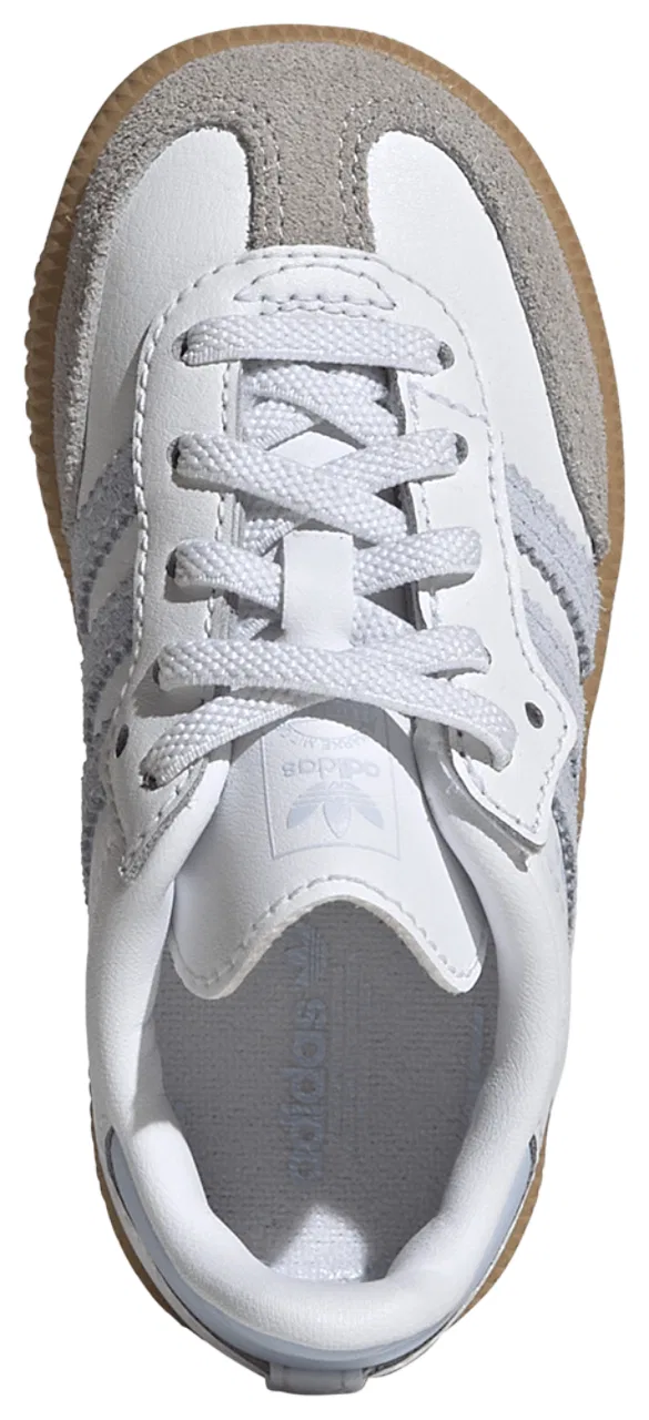 Кроссовки для мальчиков Samba Adidas, цвет White/Blue — фото 4