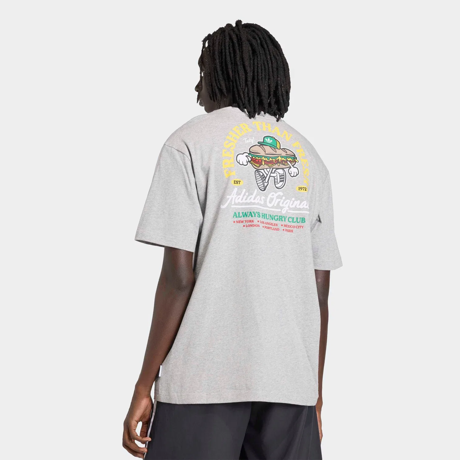 Футболка Adidas Originals серого цвета — фото 4
