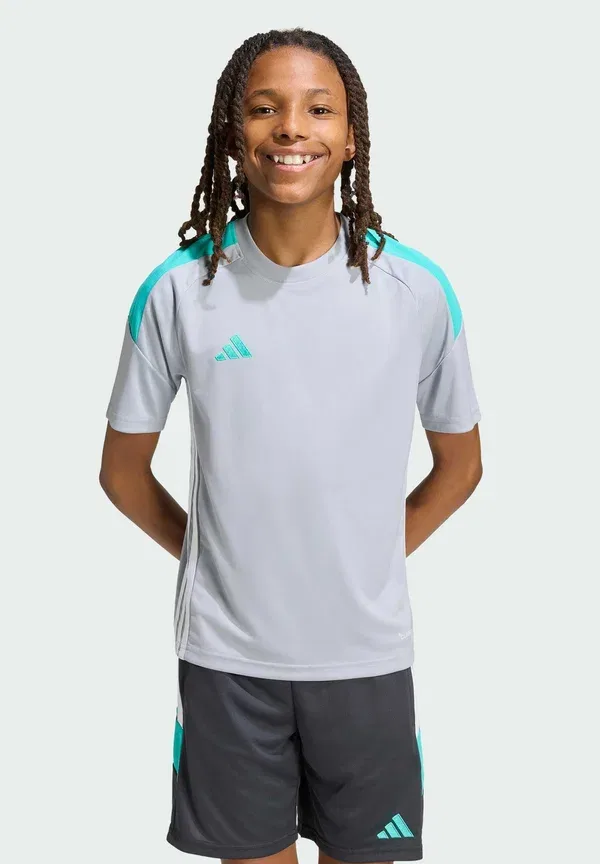 Спортивная футболка унисекс Adidas Performance, белый/мятный