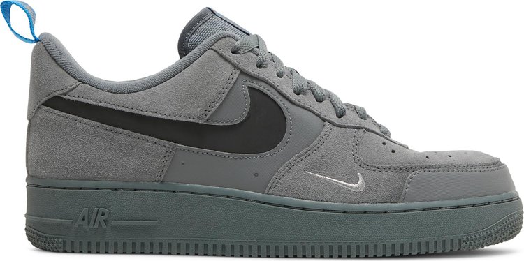 Кроссовки Nike Air Force 1 Low 'Cut Out Swoosh - Grey', серый - фото