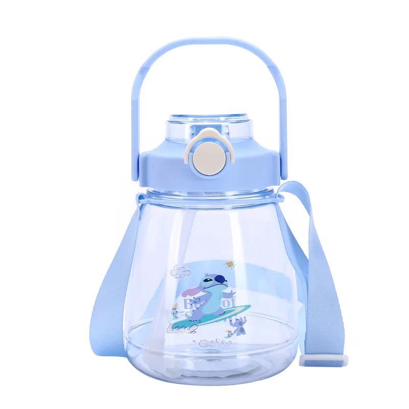Бутылка для воды с изображением Стича, 1100 мл, Disney, Blue