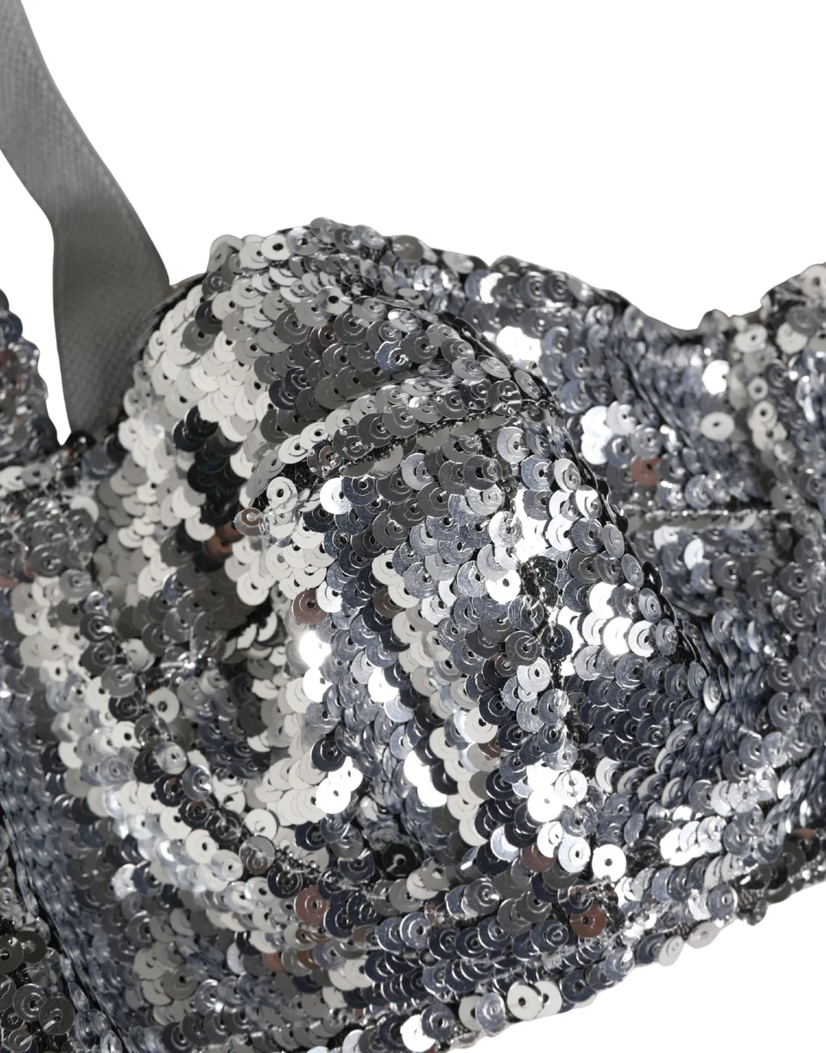 Женское бюстгальтер балконет с блестками Balconnet Bra Dolce & Gabbana, Silver — фото 3