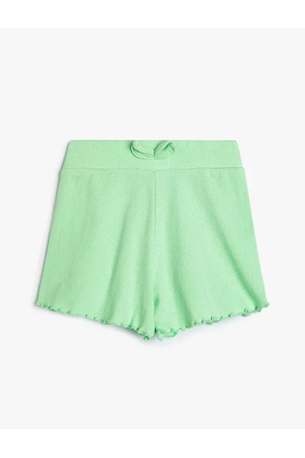 Детские шорты для девочек с оборками Basics Koton, Green