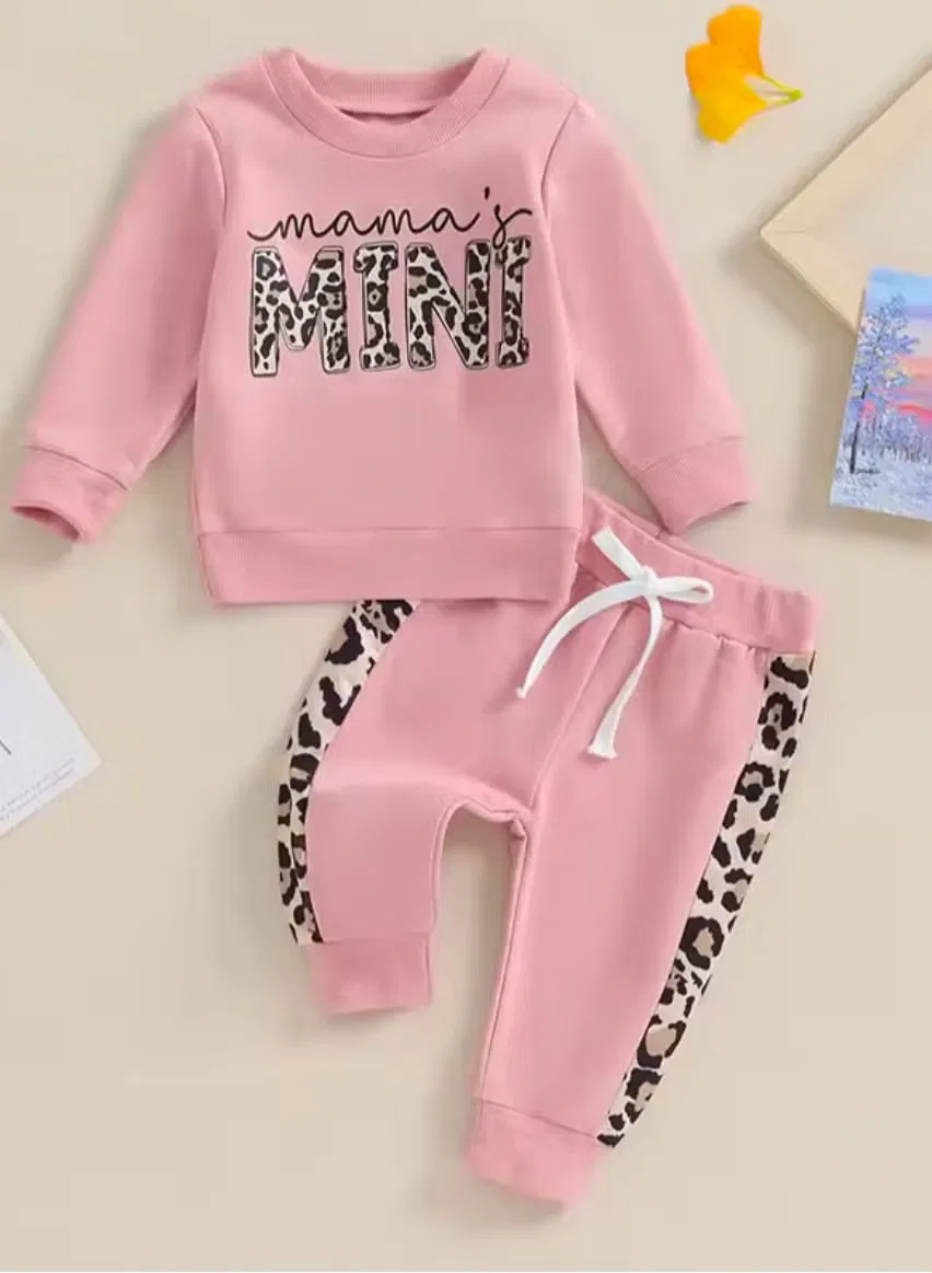 Боди-комбинезон с длинным рукавом с повязкой на голову Matching Family Outfits, розовый — фото 3