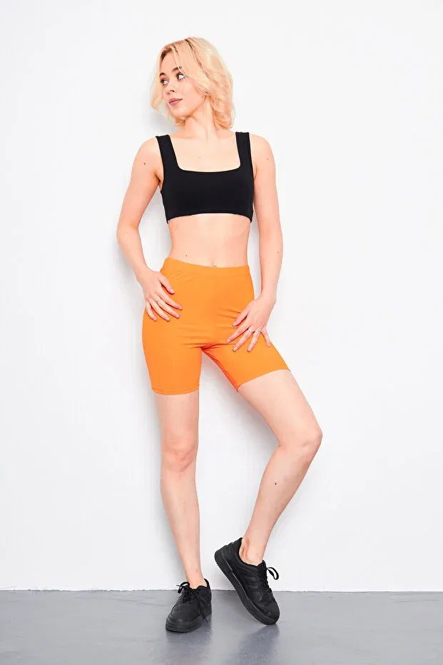 Детские леггинсы для девочек облегающие Yhh Kids, Orange