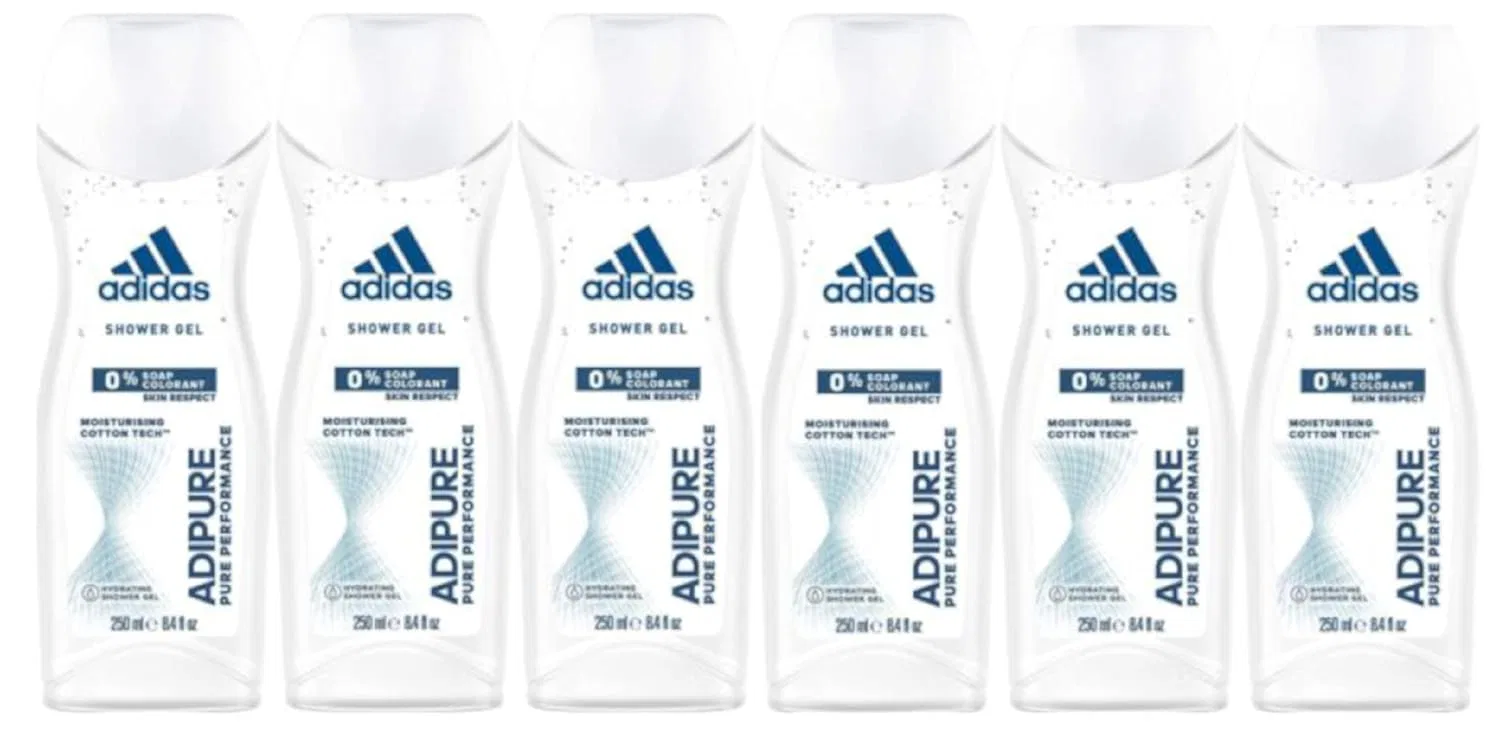 Гель для душа Adipure, Adidas, Белый