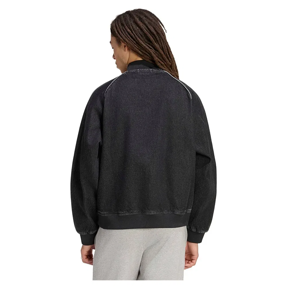 Мужская джинсовая куртка из коллекции SST Adicolor Adidas Originals, Black — фото 2