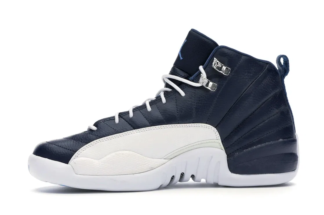 Детские кроссовки Lifestyle Jordan 12 Retro, Obsidian/University Blue-White-French Blue — фото 3
