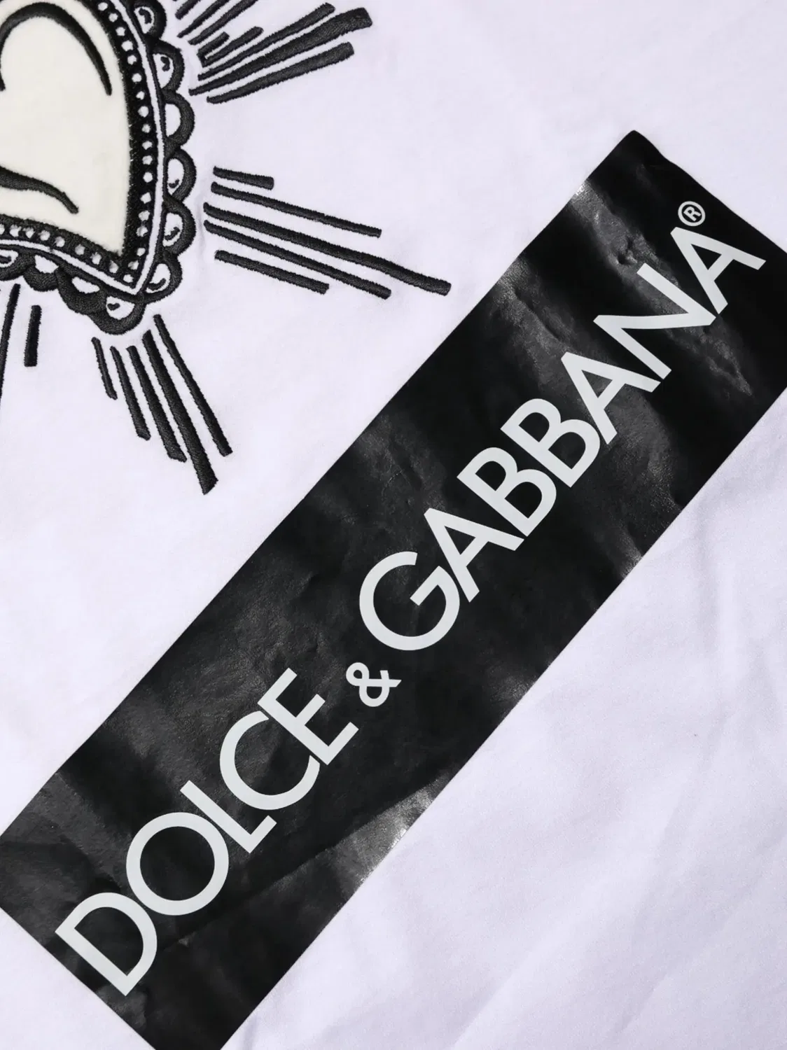 Мужская футболка Sacred Heart белая Dolce & Gabbana, белый — фото 2