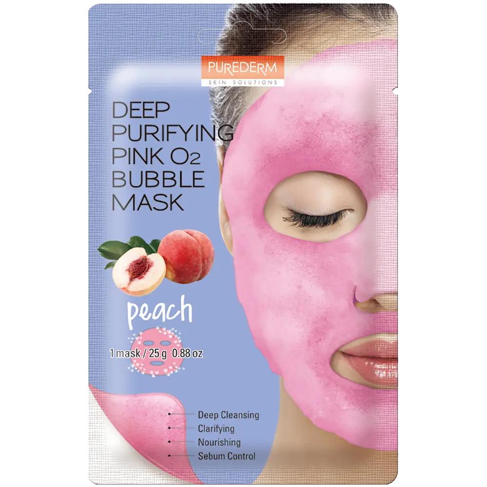 

Purederm Bubble персиковая маска для лица, 1 шт.