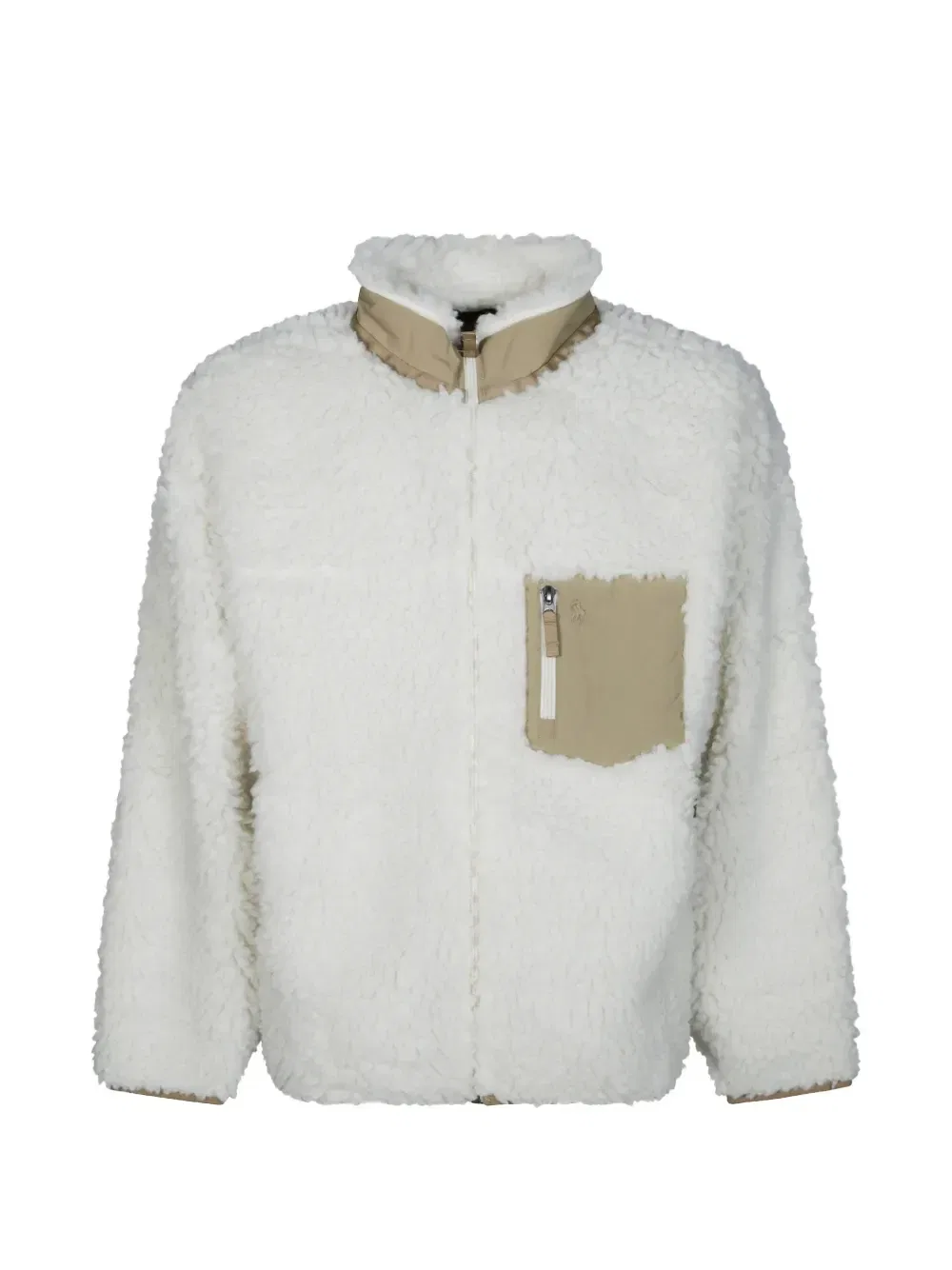 Флисовая куртка на молнии POLO RALPH LAUREN, белый