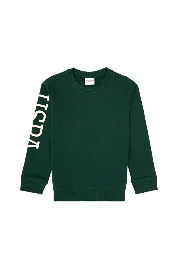 Детское худи для мальчиков базовое U.S. Polo Assn., Dark Green